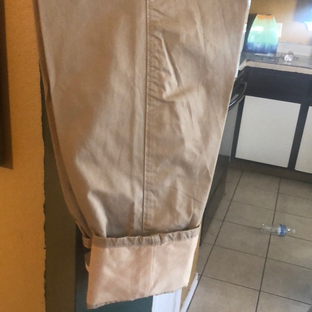 Boys khaki BURBERRY PANTS
